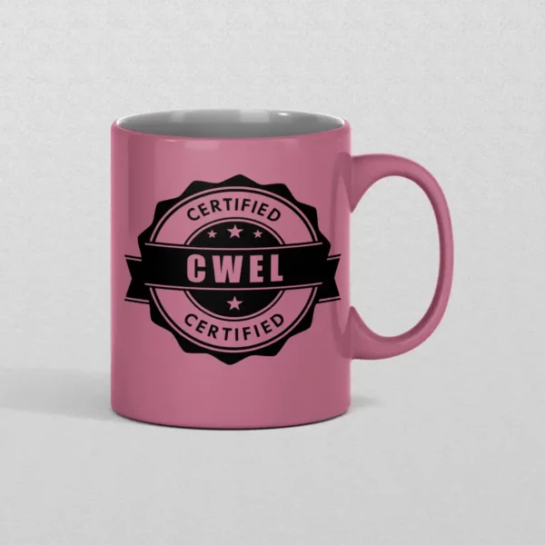 Różowy Kubek Certyfikowanego Cwela
